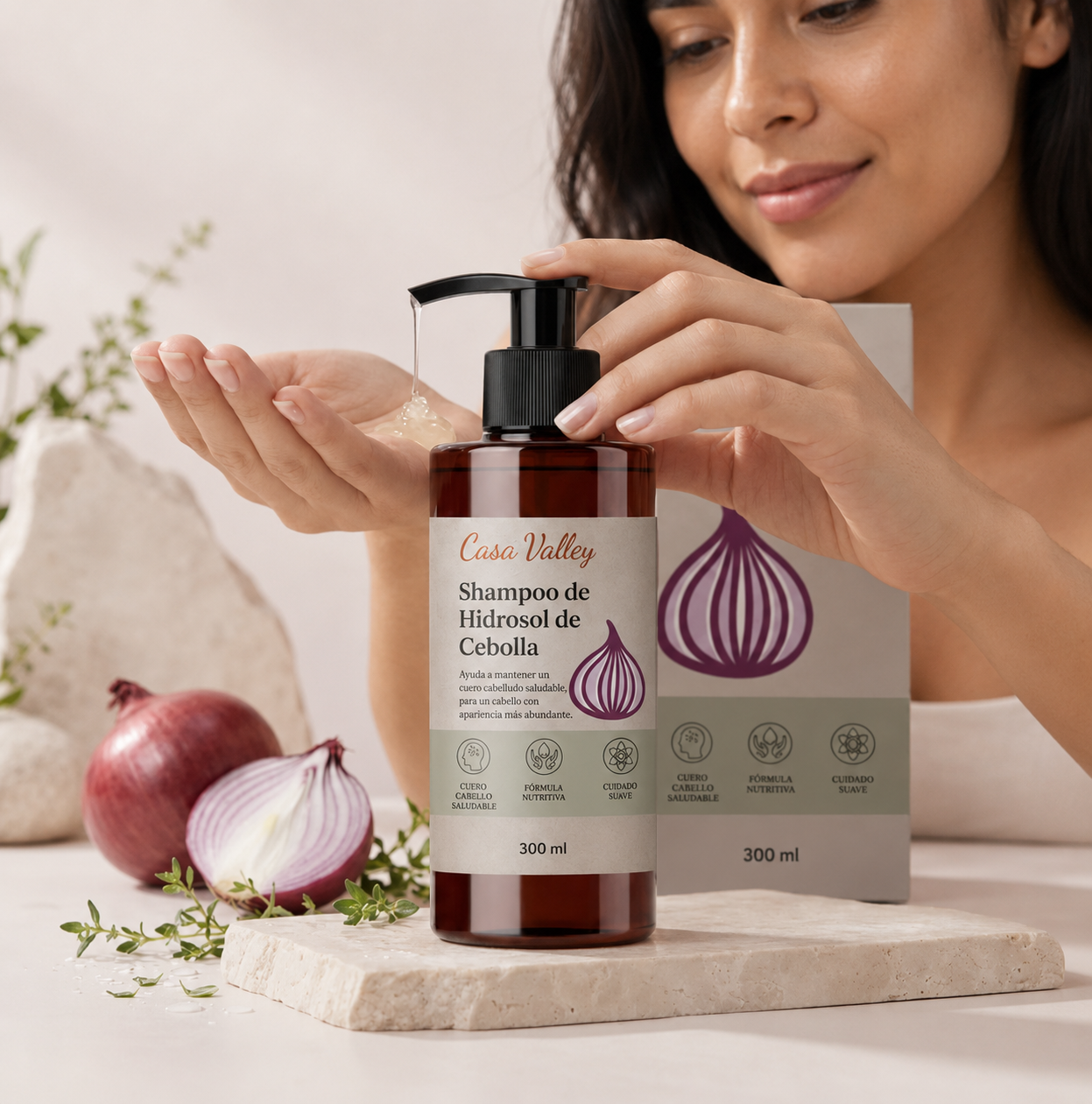 Shampoo de Hidrosol de Cebolla